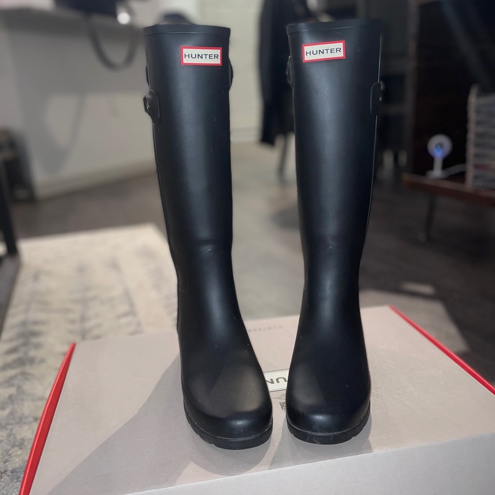 Hunter Boots Tall Refined Back Strap